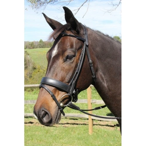 Vespucci Rolled Dressage Snaffle Bridle